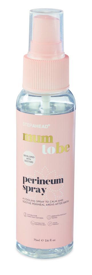 An easy to use spray to help heal any tears or soreness post birth