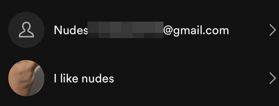 Some accounts have put their own email as a playlist title for people to send explicit content to