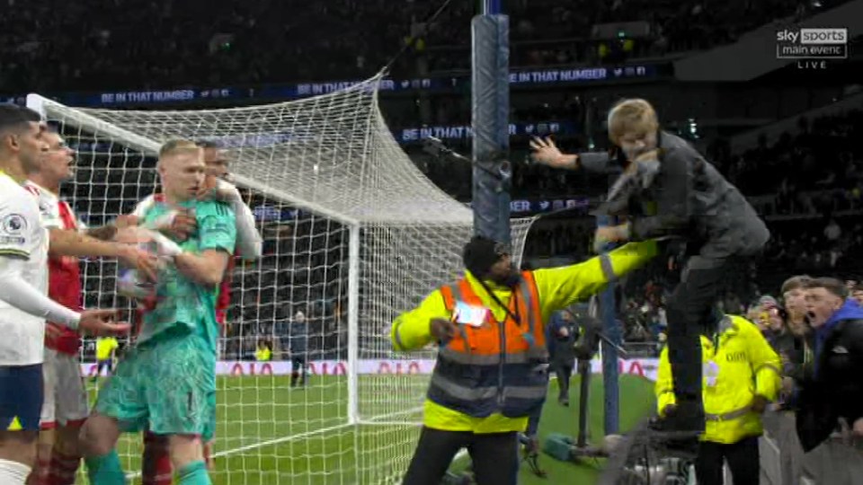 Tottenham have vowed to ban the fan that kicked Arsenal's Aaron Ramsdale