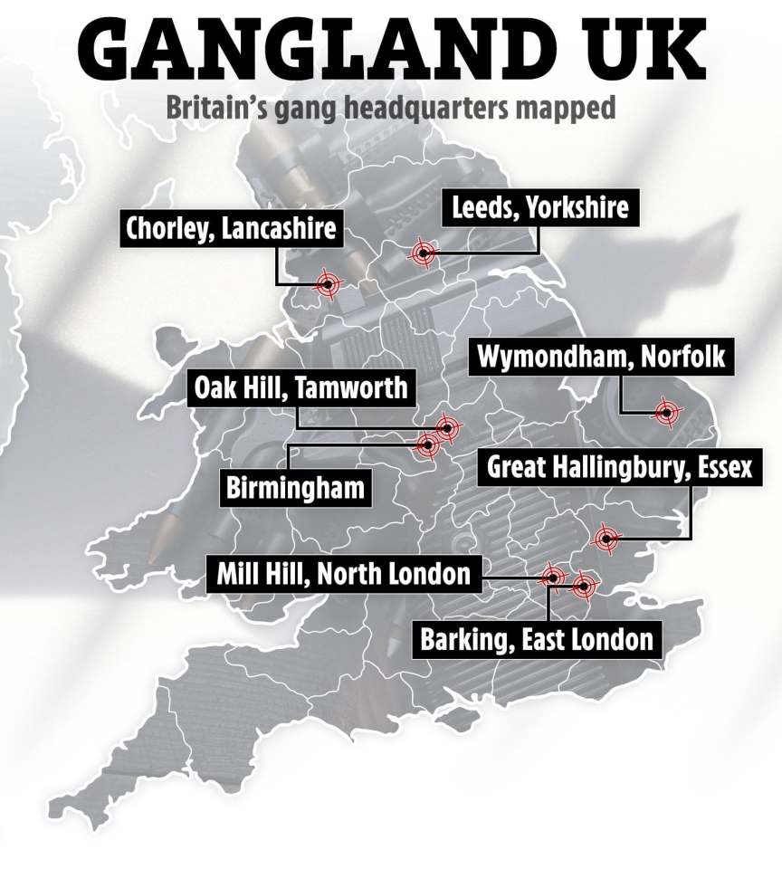 From London to Lancashire, the headquarters of gangsters are everywhere