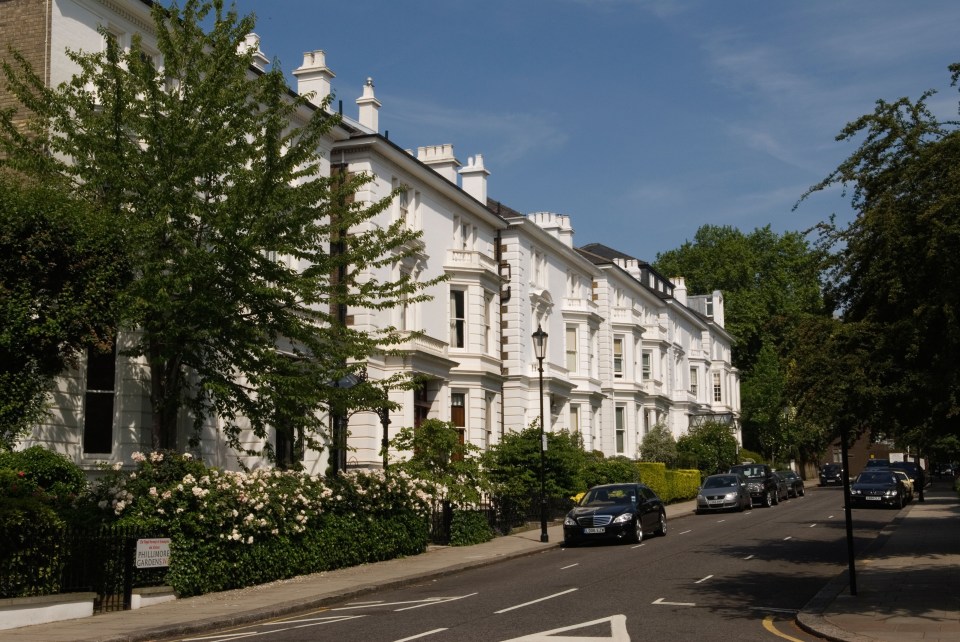 Phillimore Gardens in Kensington has been named the most expensive UK street