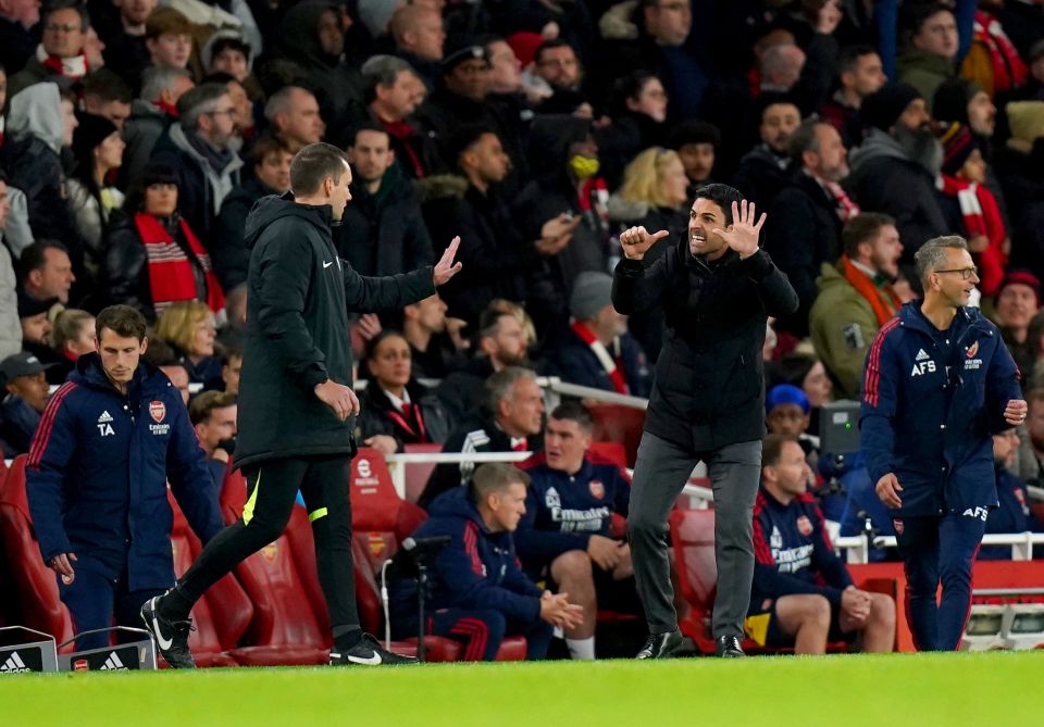 The Arsenal boss was left fuming after his side were denied a late penalty