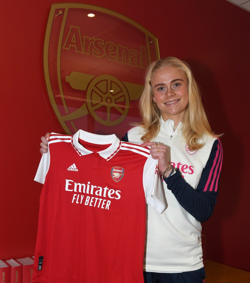 Arsenal boss Jonas Eidevall described Kathrine Kuhl as one of Europe's brightest talents