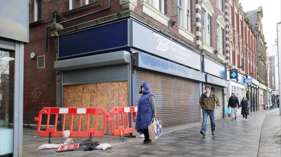 Blyth’s once thriving market square is now lined with bargain stores, vape shops and derelict empty buildings