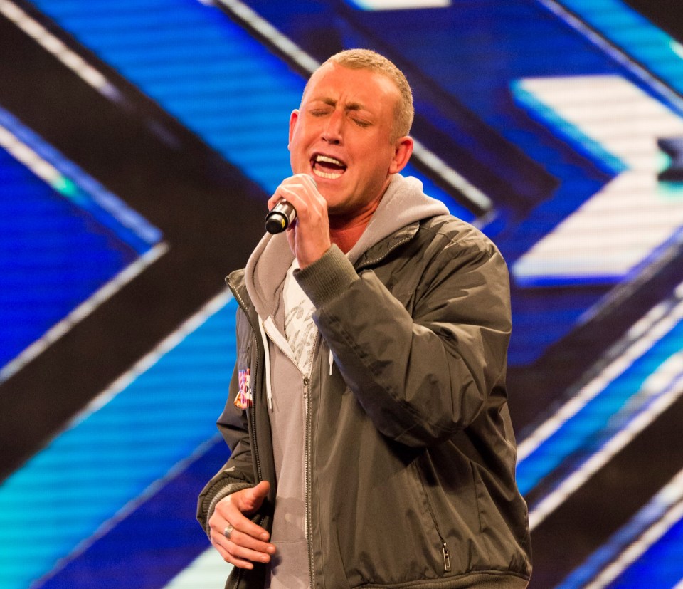 Christopher performing on The X Factor in 2012