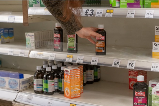 Calpol is one of the many flu and cold remedies in short supply across the UK