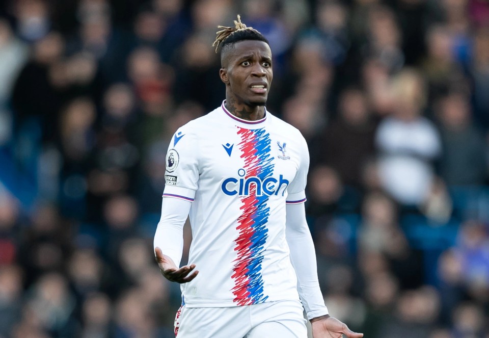 Wilfried Zaha is out of contract at the end of the season