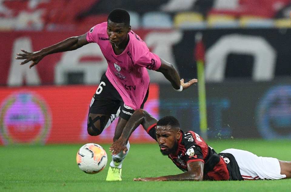 Caicedo in action for Independiente del Valle against Brazil side Flamengo