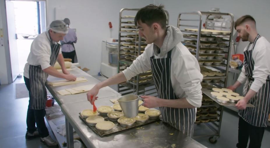 The Radford family own a pie shop