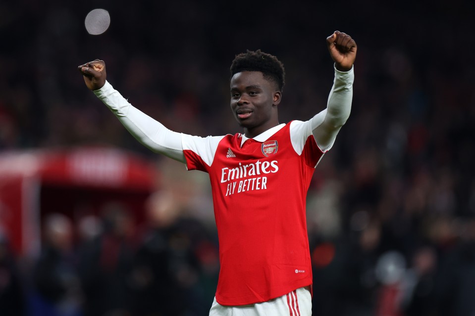 Bukayo Saka was one of the Gunners' star performers