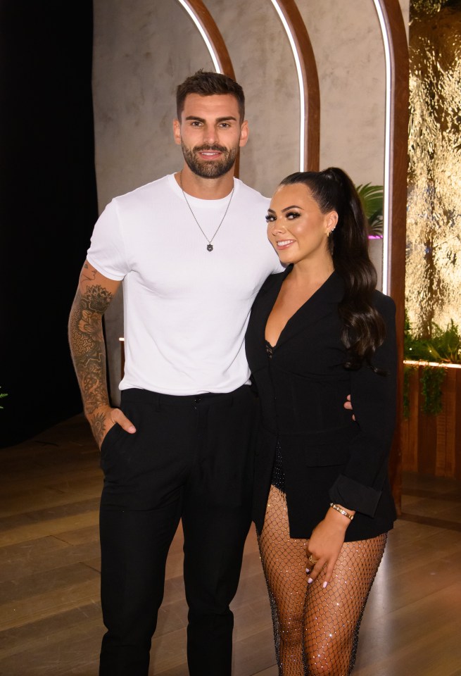 Adam pictured with his ex Paige Thorne