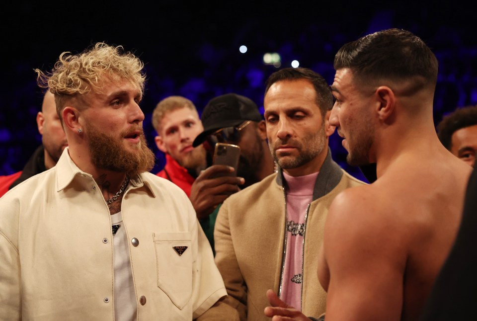 Jake Paul and Tommy Fury face off for the first time