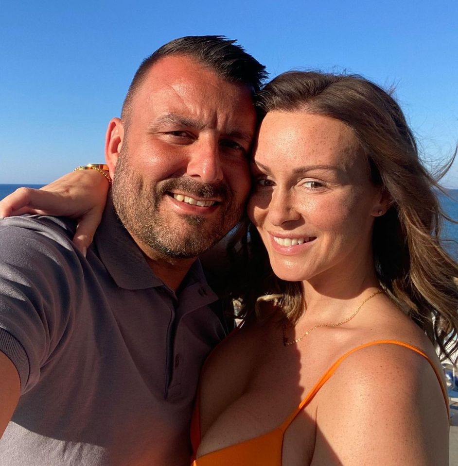 Chanelle Hayes with her fiance Dan