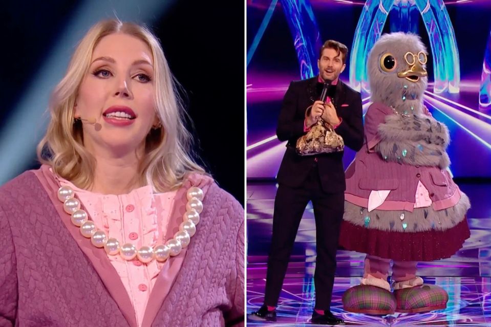 Pigeon was unveiled as Katherine Ryan