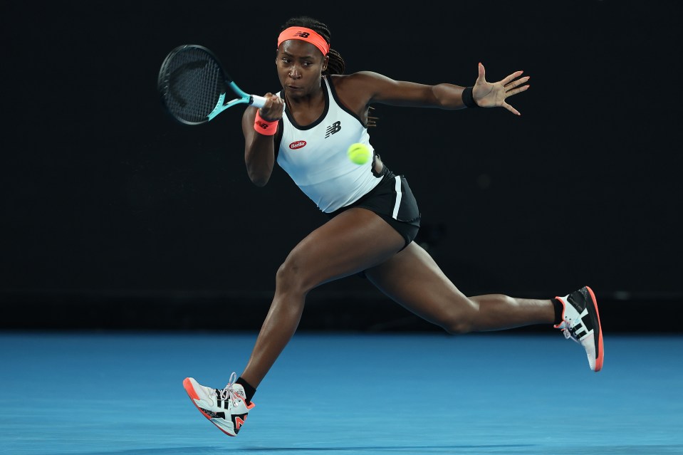 Gauff delivered high-quality tennis but faltered in the second set