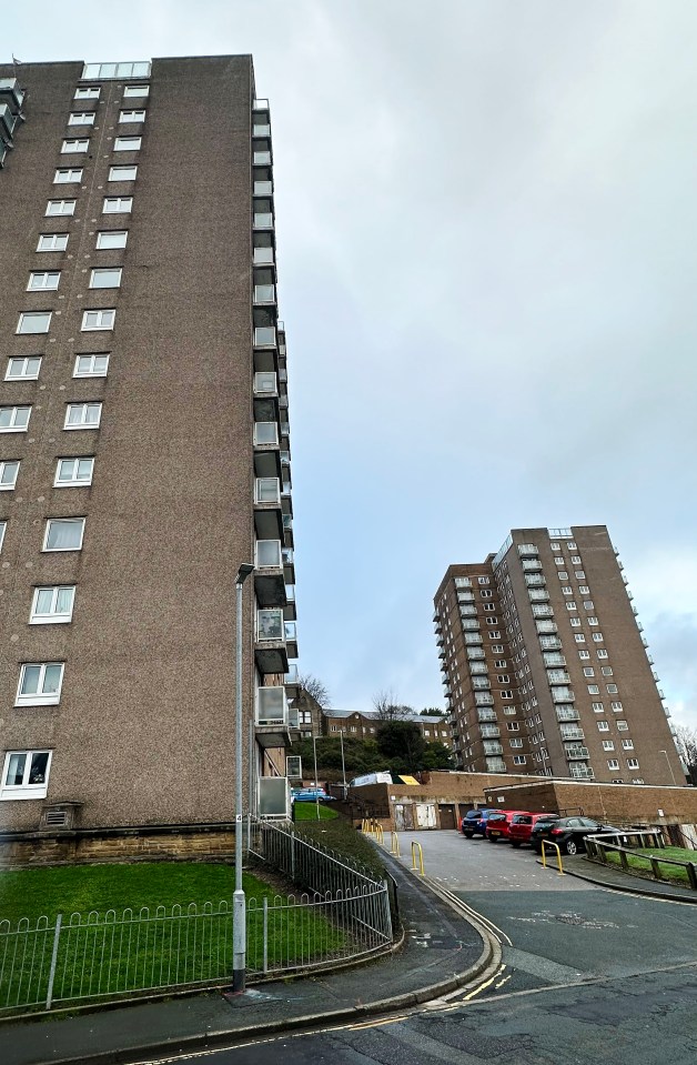 The tower blocks in Sowerby Bridge - featured in Happy Valley