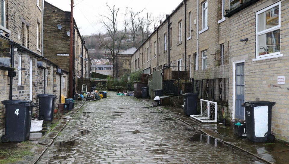 A street in Hebden Bridge which features in the show