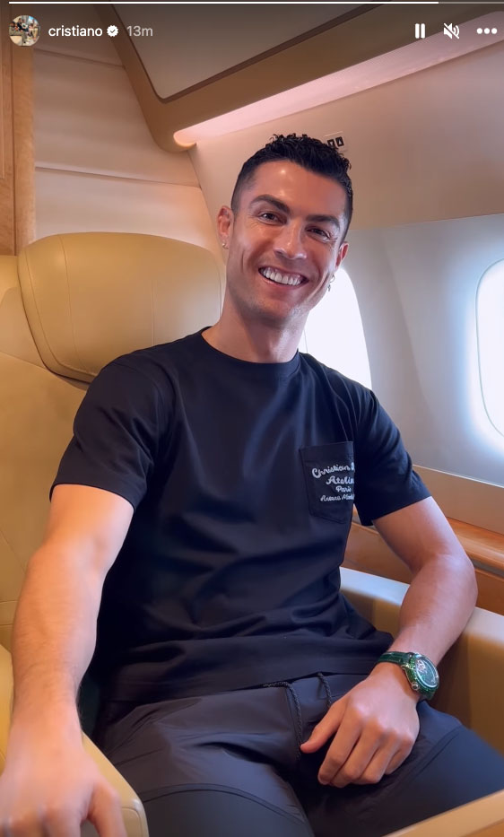 Ronaldo flew to Saudi Arabia to link up with his new club