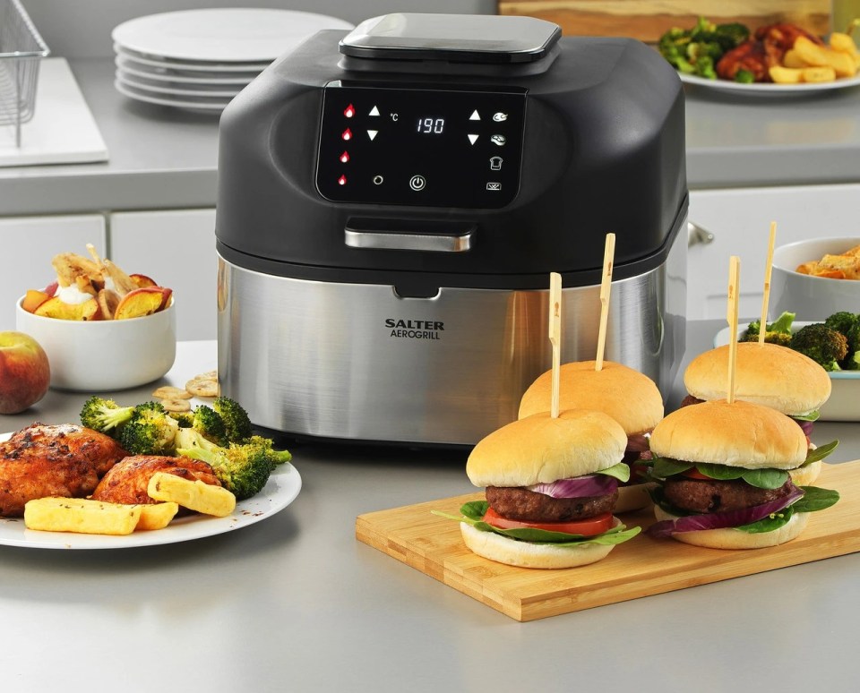 Salter is selling its Aerogrill air fryer and grill for half price