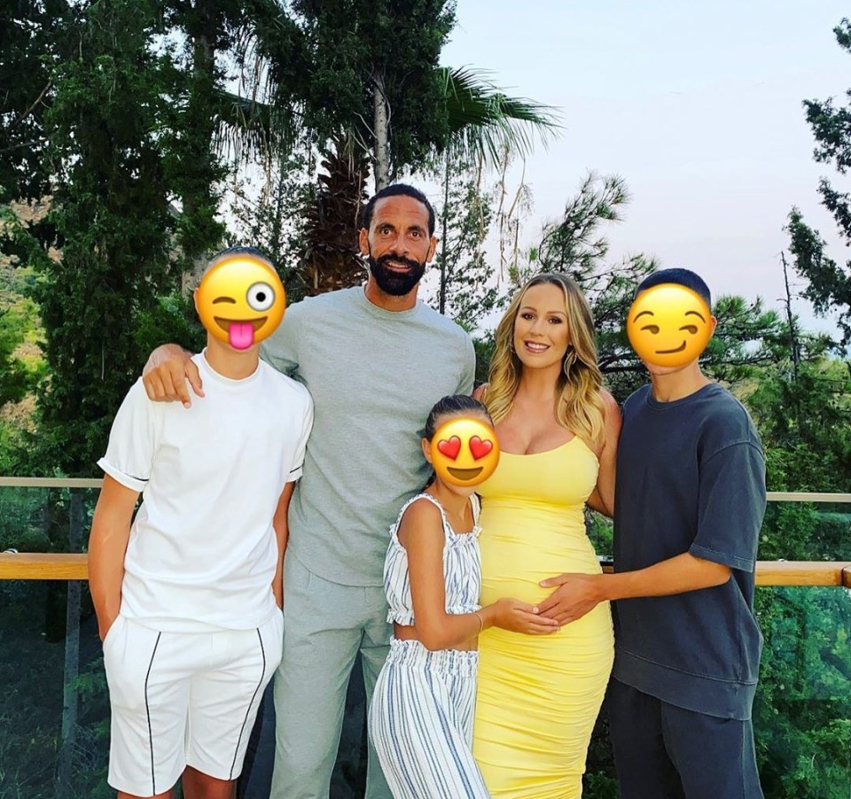 The former Towie star became stepmum to Lorenz, Tate, and Tia after getting together with ex-England star Rio Ferdinand