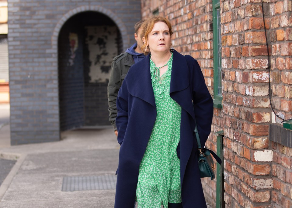 Jennie McAlpine's character has been wearing oversized dresses for months