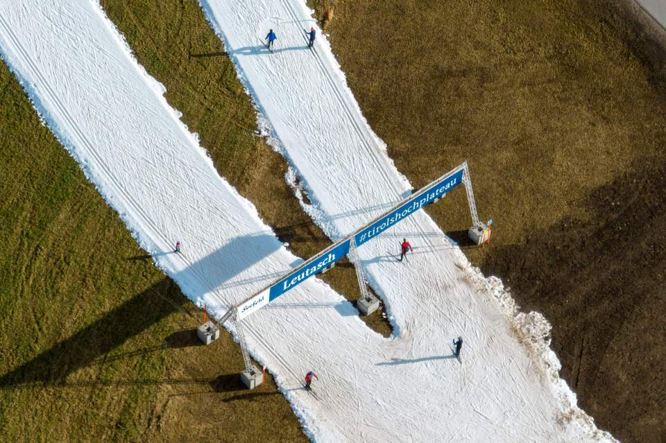 But instead, shrinking slopes melt in the unseasonable warmth