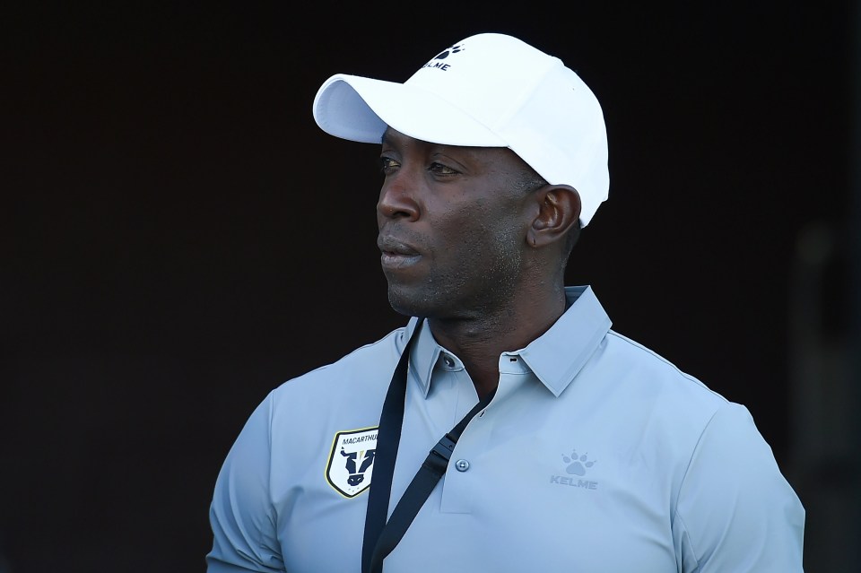 Dwight Yorke has left jis job as manager of Macarthur FC