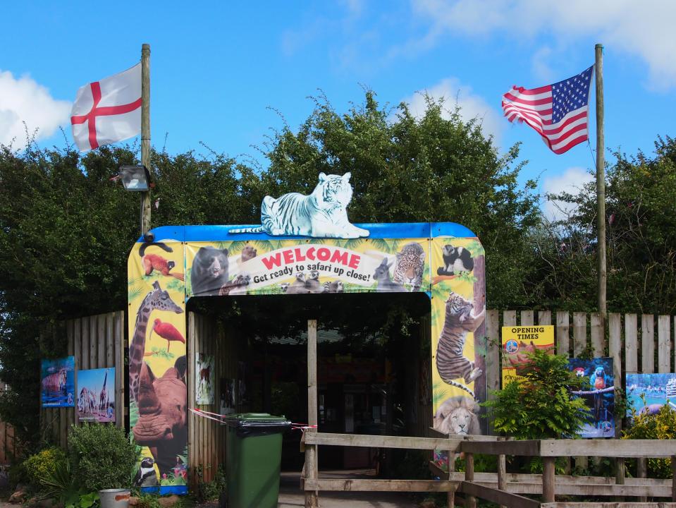 The entrance to the South Lakes Safari Zoo in Cumbria, England