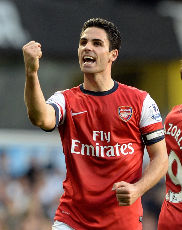 Mikel Arteta started in midfield the last time Arsenal won at Tottenham in the Premier League