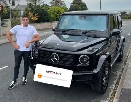 Tommy also bought a brand new £130,000 car in October