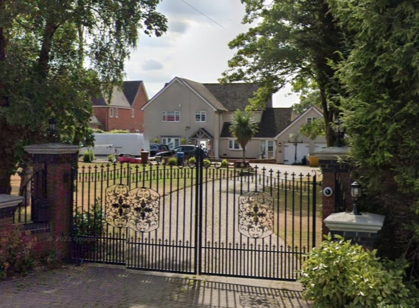 Kavanagh's bullet-proof mansion in the posh Oak Hill area of Tamworth, Staffordshire