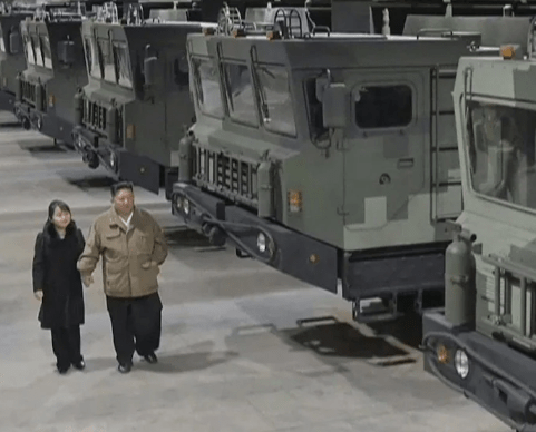 Kim Jong-un tours a missile factory with his daughter earlier this week