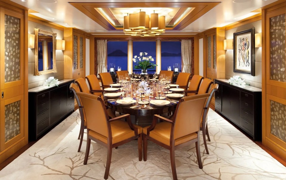 The yacht can cater for 14 guests