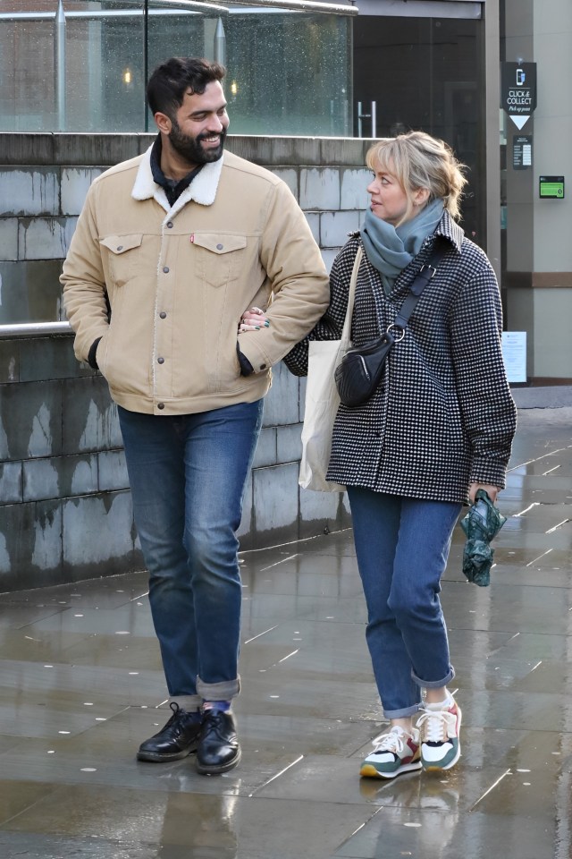 Charlie De Melo with his former on-screen love interest Georgia in Manchester