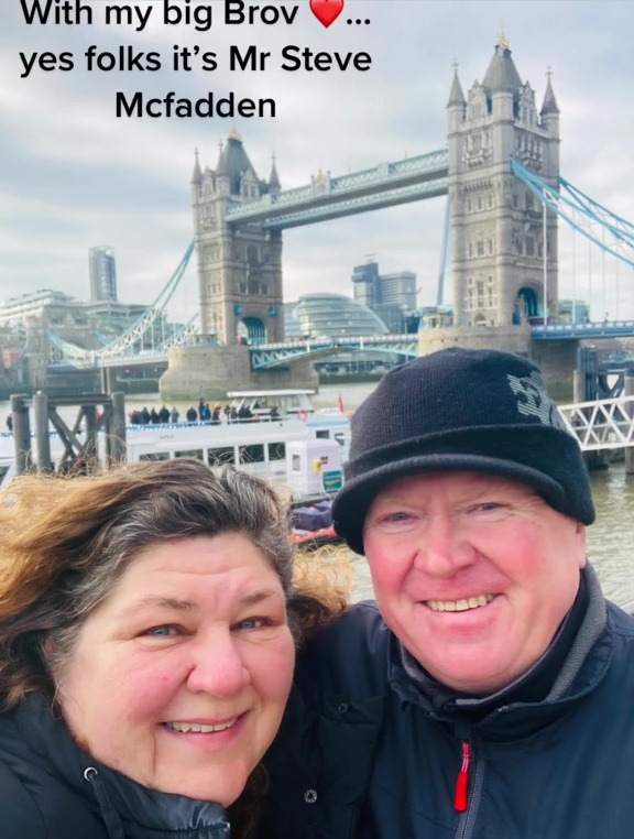 Cheryl Fergison and Steve McFadden reunited for a day out in London