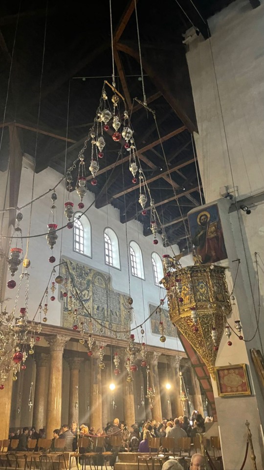 The couple visited the Church of the Nativity