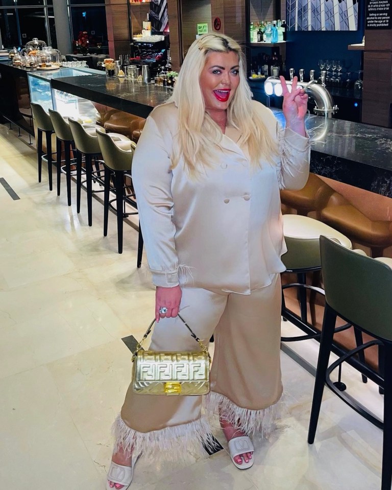 Gemma Collins beamed as she glammed up for a night out