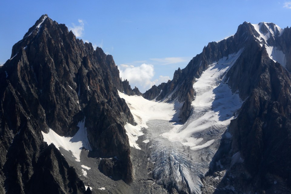 A Brit has been killed by an avalanche on the Argentiere Glacier, pictured