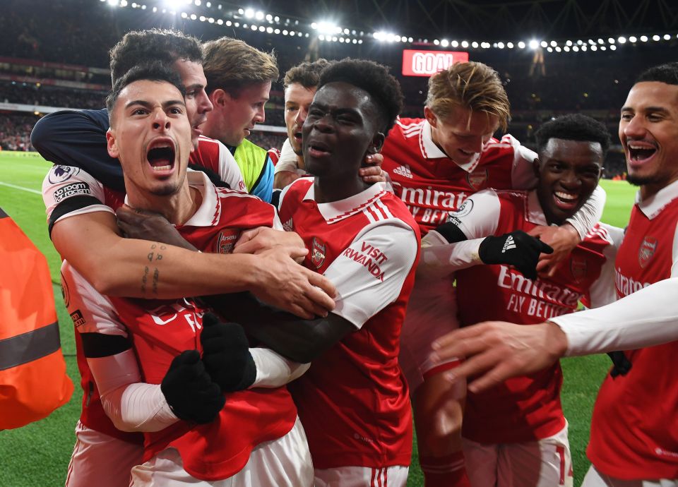 Gabriel Martinelli and Bukayo Saka have been key to the Gunners' success this year