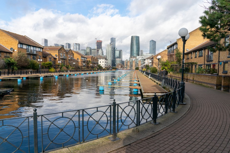 A view of the towering skyscrapers from this Tower Hamlets neighbourhood