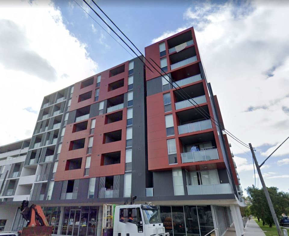 The apartment block in Canterbury, Sydney where the sisters were found dead