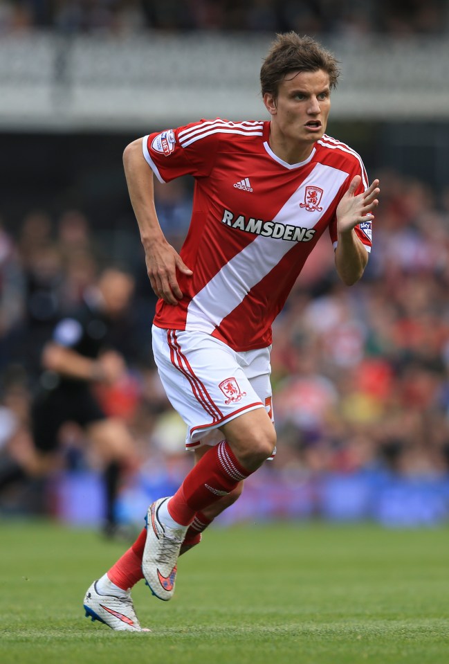 Former Middlesbrough star Vossen spent five days in hospital with the illness