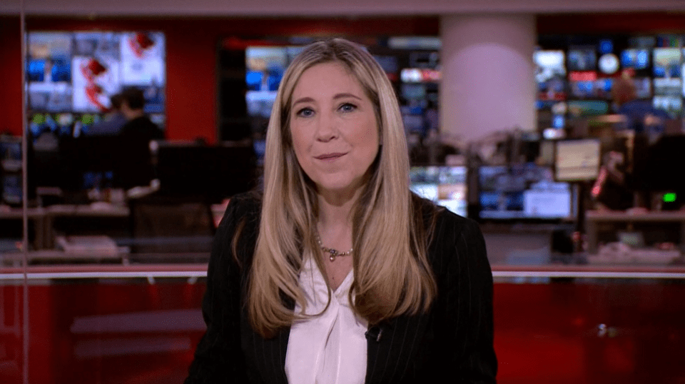 Joanna Gosling has presented her final ever BBC News bulletin