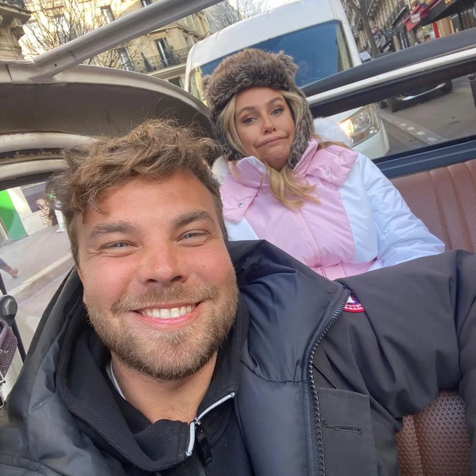 Josie Gibson shared pictures with This Morning cameraman Sam Morter in Paris