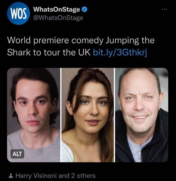 Jasmine is set to star in new theatre production of Jumping The Shark