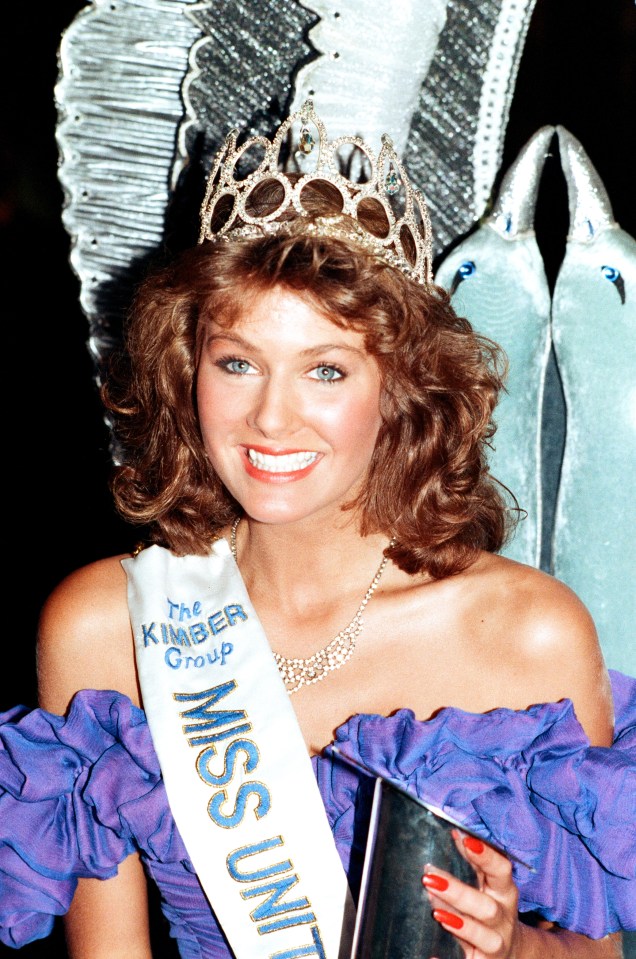 Kirsty Bertarelli, formerly Roper, pictured after being crowned as Miss UK in 1988