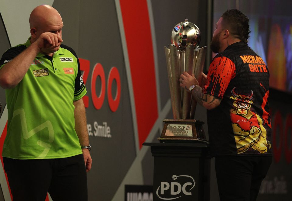 MVG looked gutted as his wait for a fourth title goes on