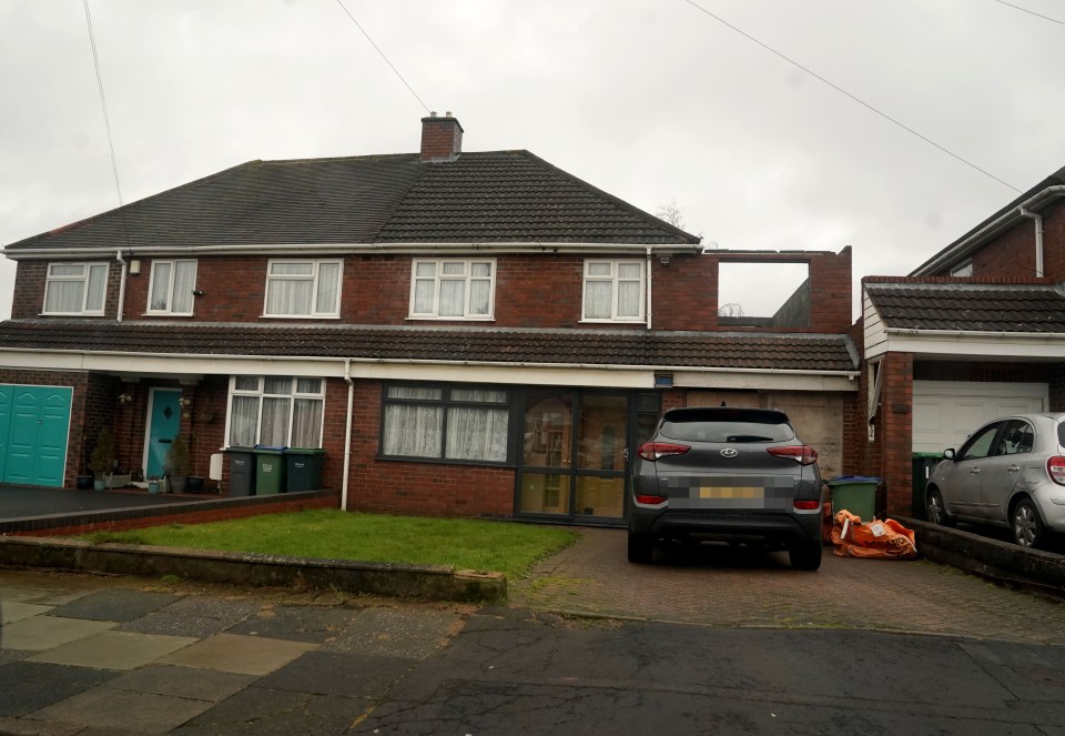 Pavinder's extension, seen here above the garage, was turned down by Sandwell Council