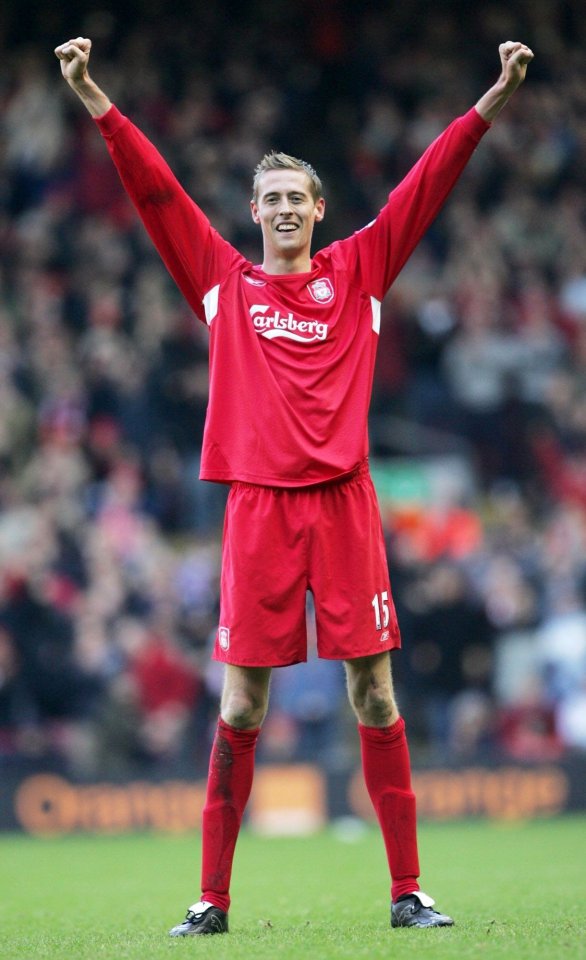 Peter moved to Liverpool after signing to the reds following a £7million transfer deal from Southampton