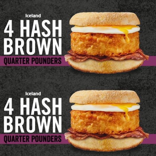 The new Hash Brown Quarter Pounders spotted at Iceland